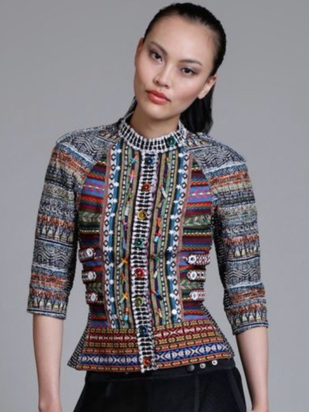 Byron Lars Beauty Mark Guatemalan Mix Jacket | Size 4 - Picture 14 of 14
